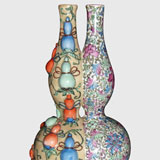 Enamel Colored Vase